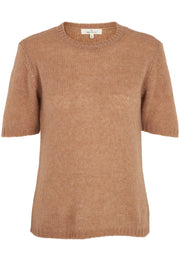 Marnie Tee | Camel Melange | Bluse fra Basic Apparel