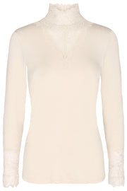 Daisy T-neck | Cream | Bluse fra State bird