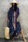 Serengeti Sun Dress | Navy | Tiedye Kaftan kjole fra Statebird