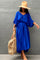 Pacific Dress | Blue | Oversize kjole med bindebånd fra Statebird