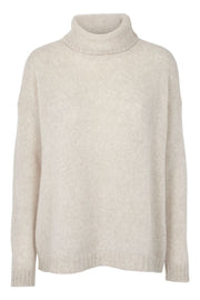 Marnie T-Neck l Caroline Rose Mel. l Strik fra Basic Apparel