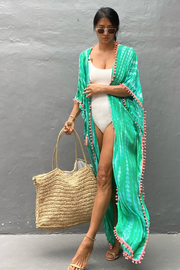 Mermaid Melody  | Green Tiedye | Kimono fra Statebird